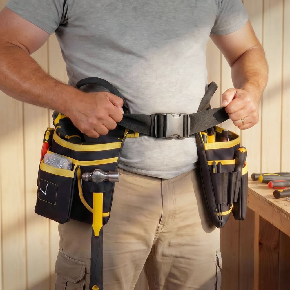 Heavy Equipment Electrician - Çok Amaçlı Alet Bel Çantası, Dayanıklı