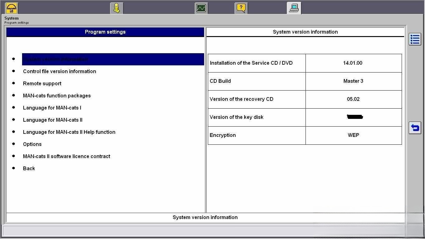 MAN-Cats II kamyonlar Teşhis A - Heavy Equipment Software incelemesi ve fiyatı